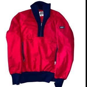 Vintage AFRC Raven Industries Red Anorak Ski Jacket USA Made Mens Large Pullover